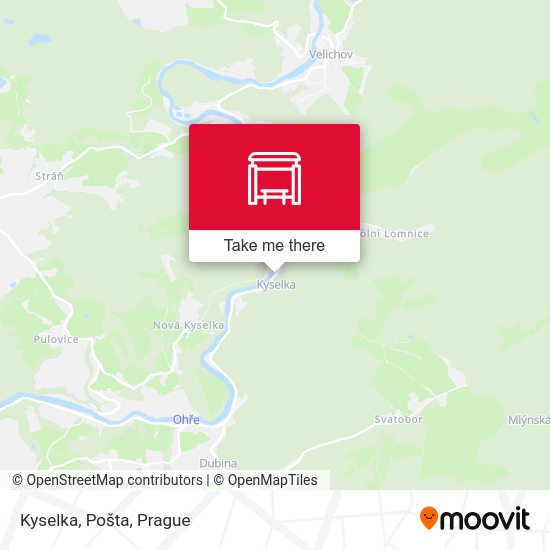 Kyselka, Pošta map