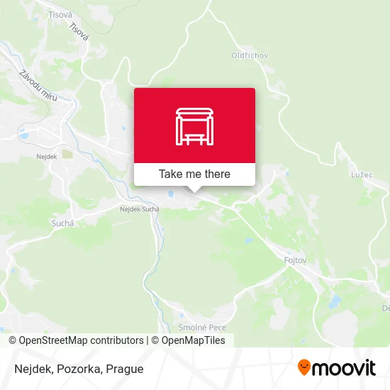 Карта Nejdek, Pozorka