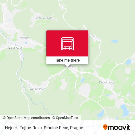 Nejdek, Fojtov, Rozc. Smolné Pece map