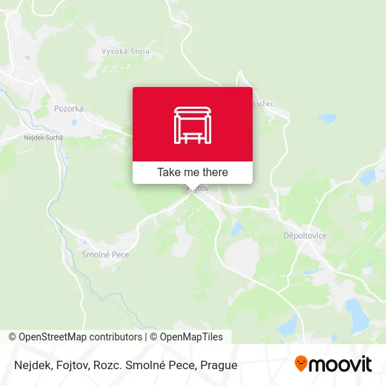Карта Nejdek, Fojtov, Rozc. Smolné Pece