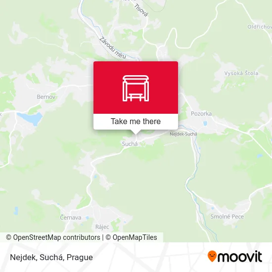 Карта Nejdek, Suchá