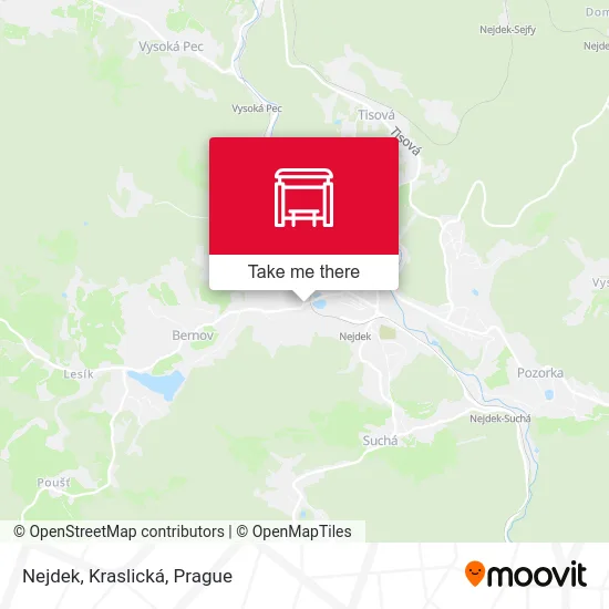 Карта Nejdek, Kraslická