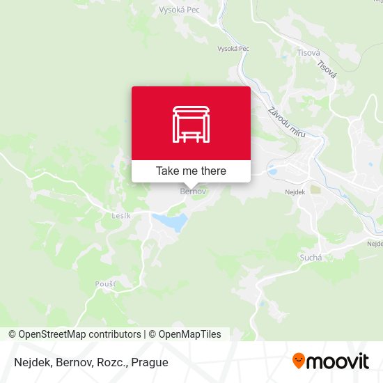 Карта Nejdek, Bernov, Rozc.