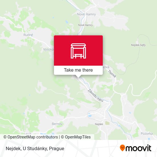 Nejdek, U Studánky map