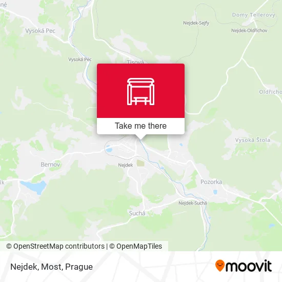 Карта Nejdek, Most