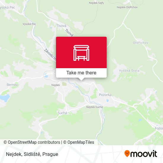 Nejdek, Sídliště map