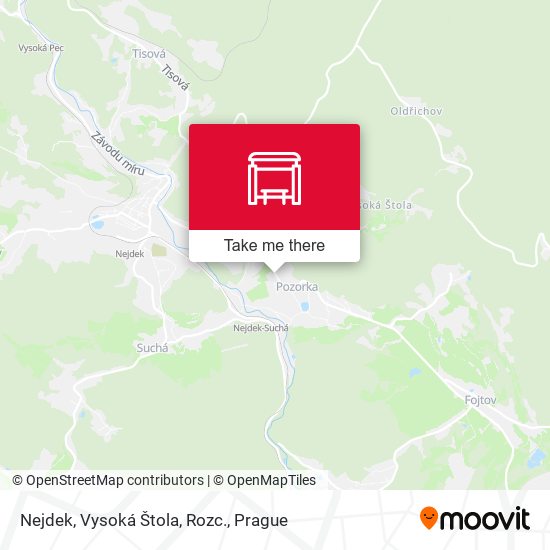 Nejdek, Vysoká Štola, Rozc. map