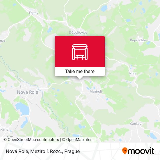 Карта Nová Role, Mezirolí, Rozc.