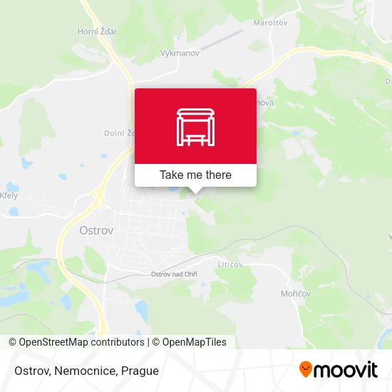 Карта Ostrov, Nemocnice