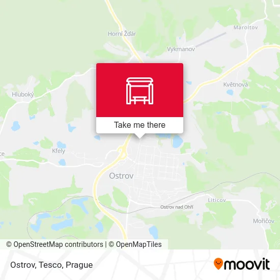 Карта Ostrov, Tesco