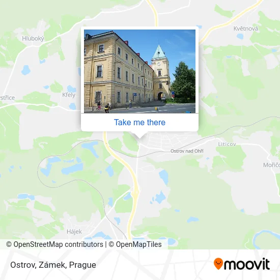 Карта Ostrov, Zámek