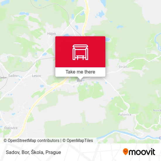 Карта Sadov, Bor, Škola