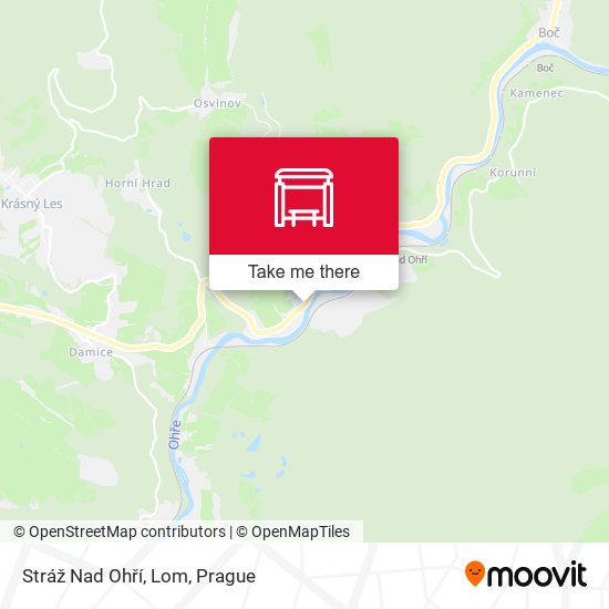 Stráž Nad Ohří, Lom map