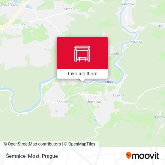 Карта Šemnice, Most