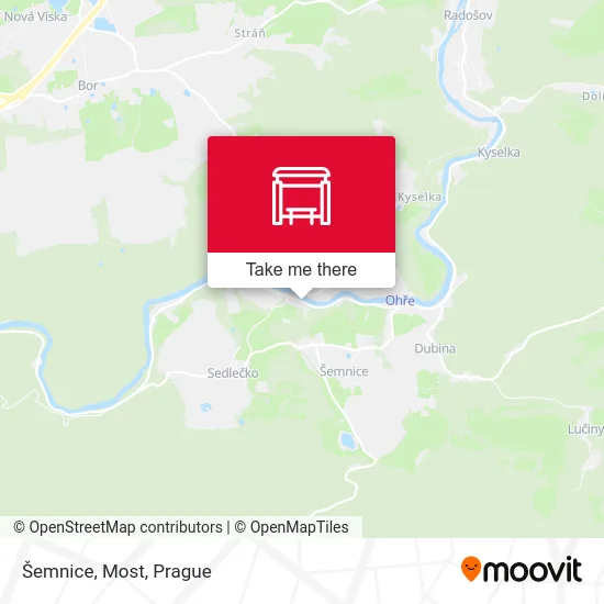 Карта Šemnice, Most