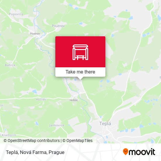 Teplá, Nová Farma map
