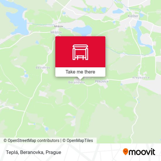 Карта Teplá, Beranovka