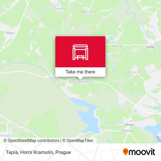 Teplá, Horní Kramolín map
