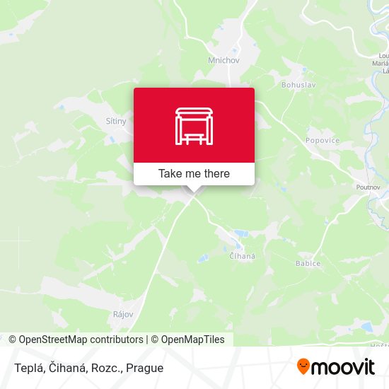 Teplá, Čihaná, Rozc. map