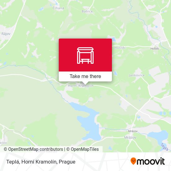 Teplá, Horní Kramolín map