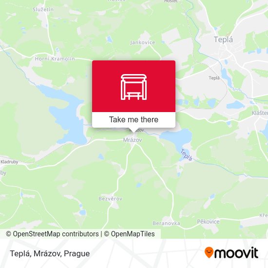 Карта Teplá, Mrázov