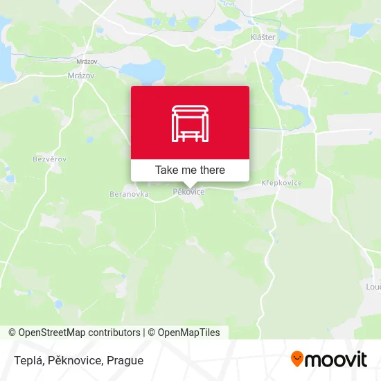 Карта Teplá, Pěknovice