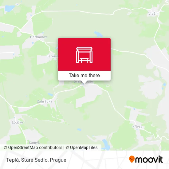 Карта Teplá, Staré Sedlo