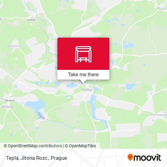 Карта Teplá, Jitona Rozc.
