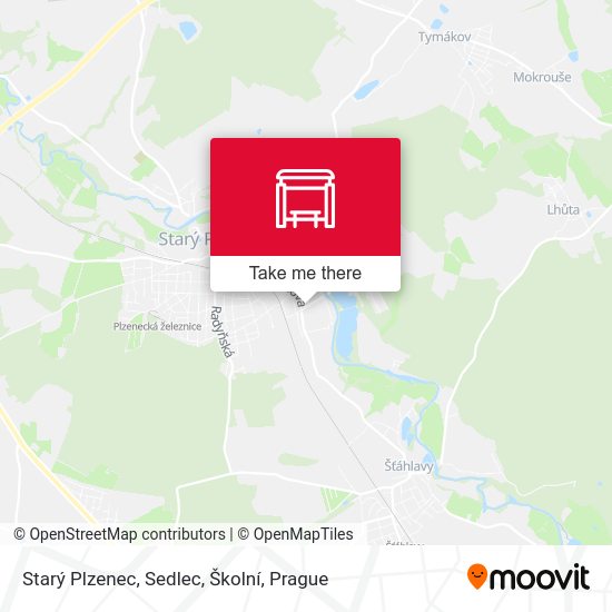Starý Plzenec, Sedlec, Školní map