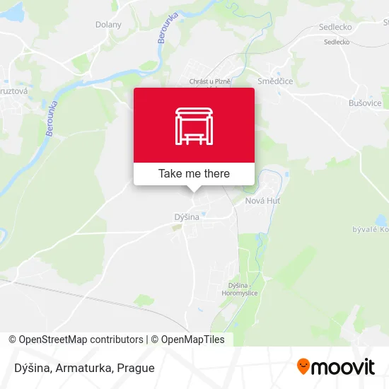 Карта Dýšina, Armaturka