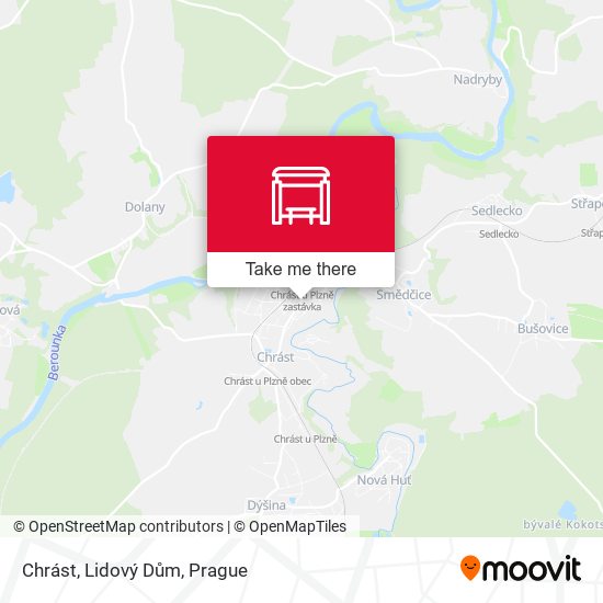 Chrást, Lidový Dům map