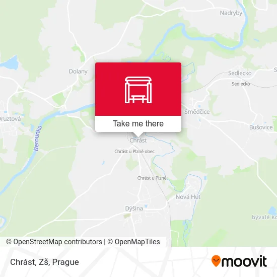 Карта Chrást, Zš