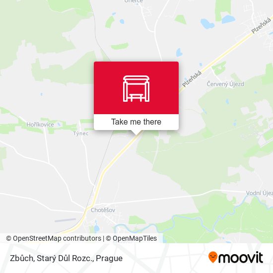 Zbůch, Starý Důl Rozc. map