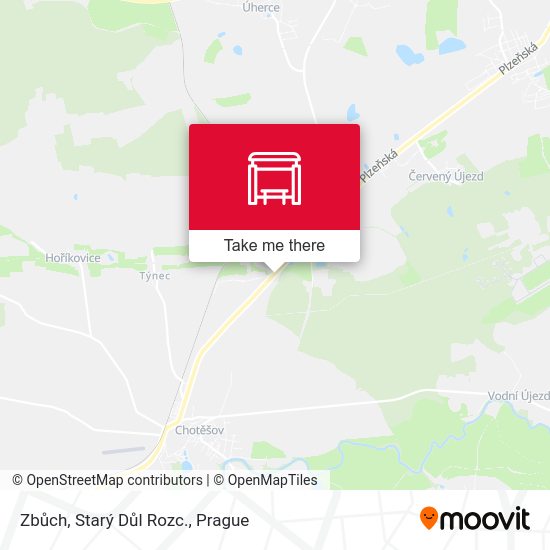 Zbůch, Starý Důl Rozc. map