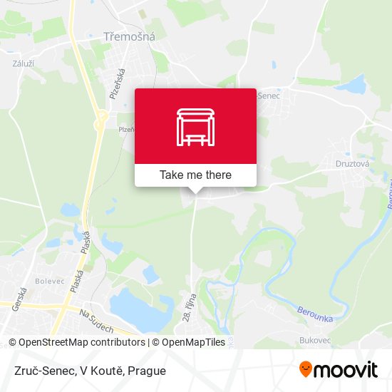 Zruč-Senec, V Koutě map