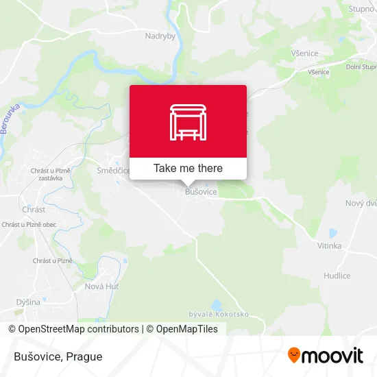 Карта Bušovice