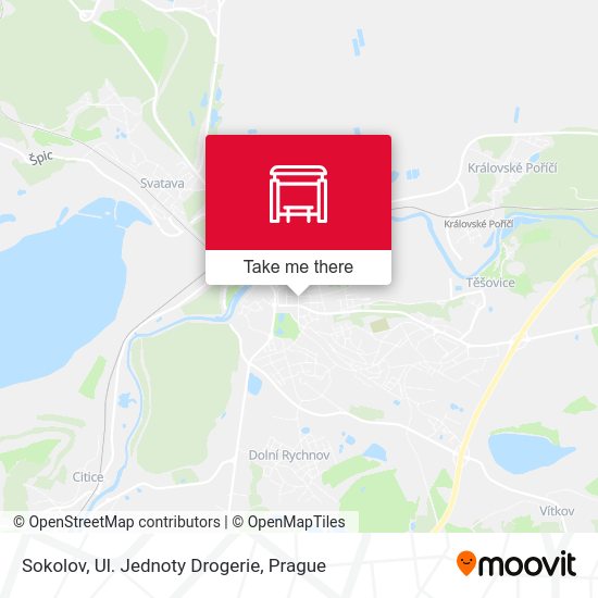 Sokolov, Ul. Jednoty Drogerie map