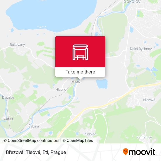 Březová, Tisová, Eti map