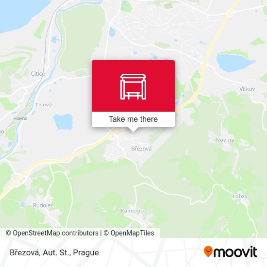 Březová, Aut. St. map