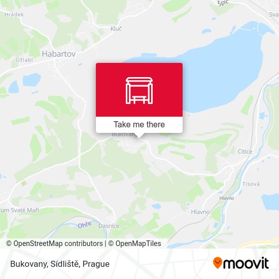Bukovany, Sídliště map