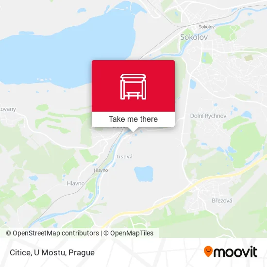Citice, U Mostu map