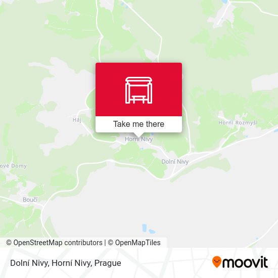 Dolní Nivy, Horní Nivy map