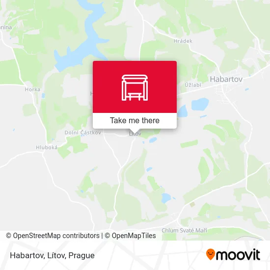 Карта Habartov, Lítov