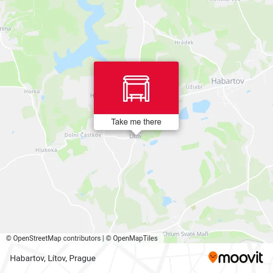 Карта Habartov, Lítov