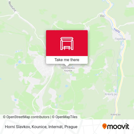 Horní Slavkov, Kounice, Internát map