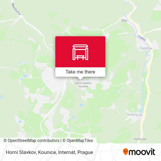 Horní Slavkov, Kounice, Internát map