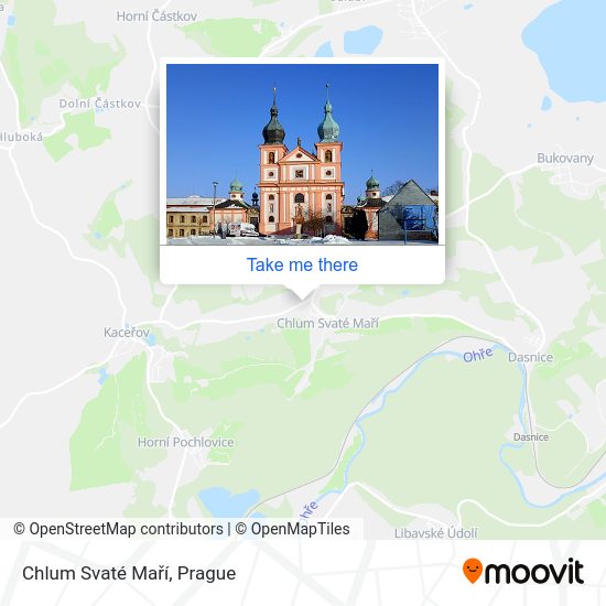 Chlum Svaté Maří map