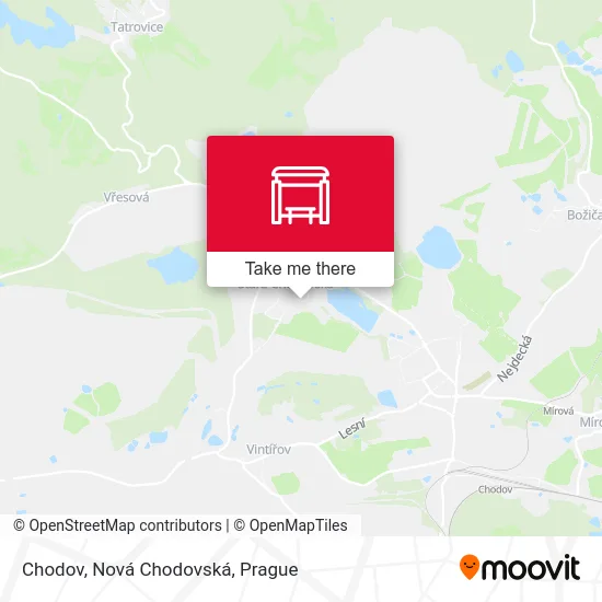 Карта Chodov, Nová Chodovská