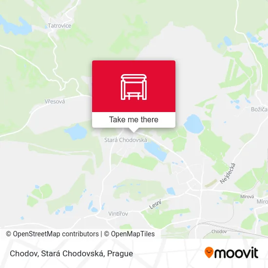 Карта Chodov, Stará Chodovská