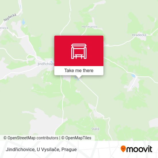 Jindřichovice, U Vysílače map